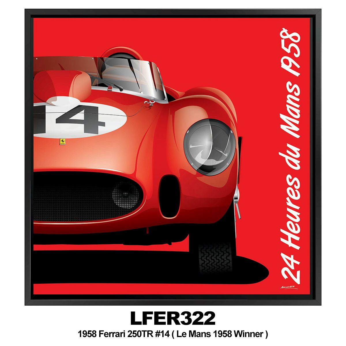 Le Mans 24h｜THE WINNERS（53 × 53cm）｜ポスター｜LFER322