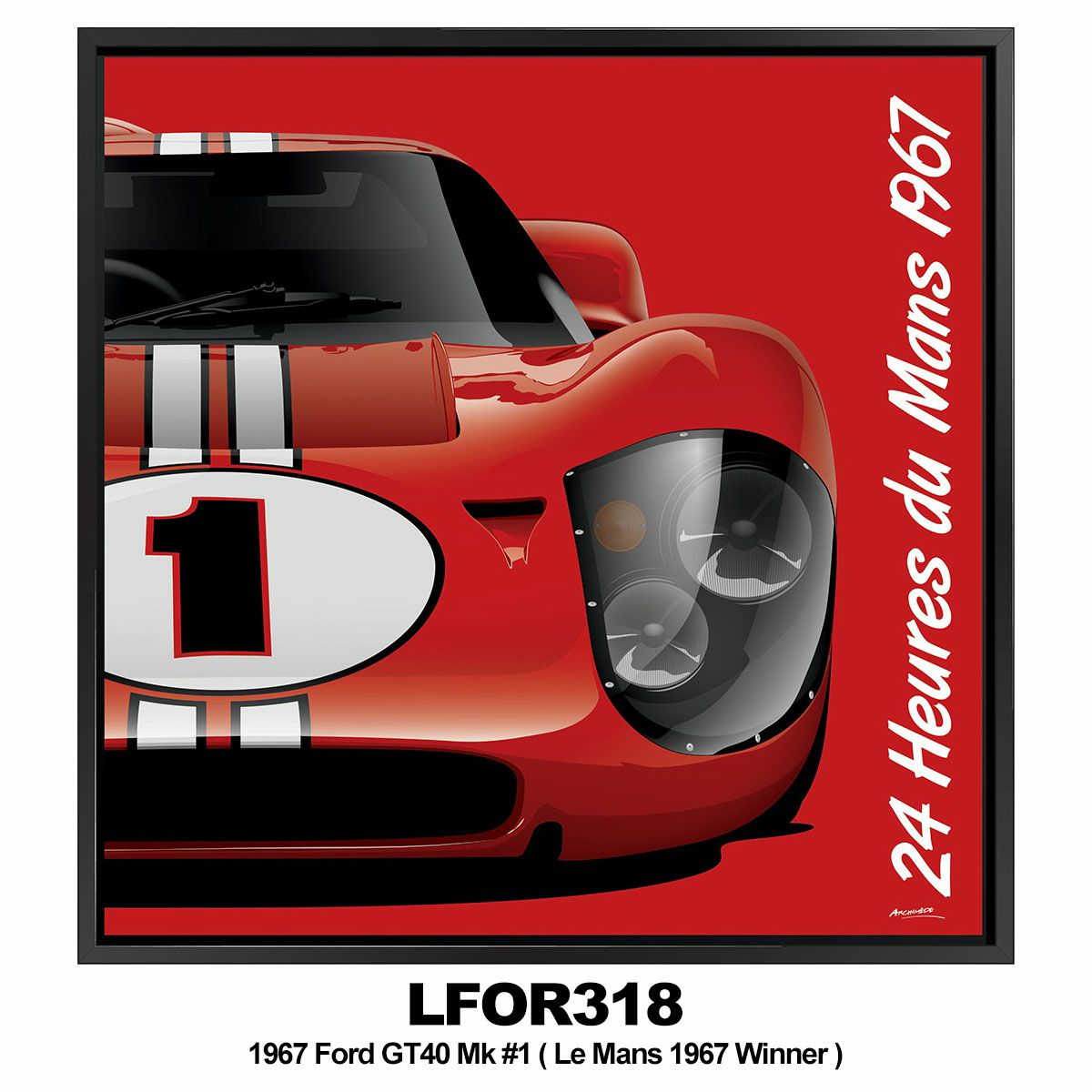 Le Mans 24h｜THE WINNERS（53 × 53cm）｜ポスター｜LFOR318