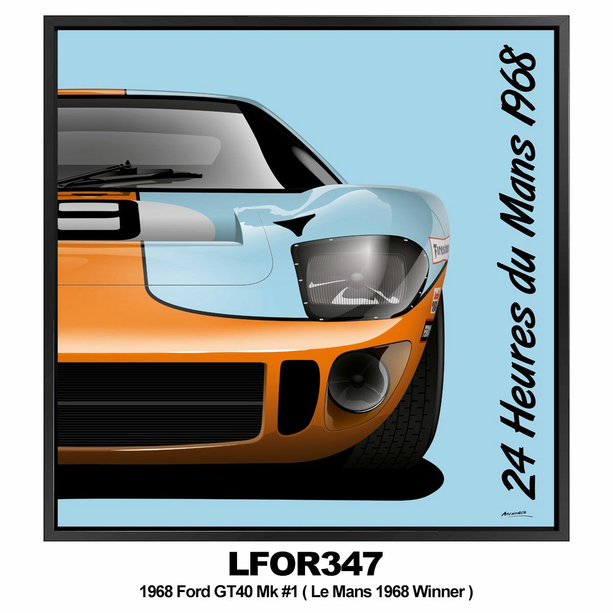 Le Mans 24h｜THE WINNERS（53 × 53cm）｜ポスター｜LFOR347