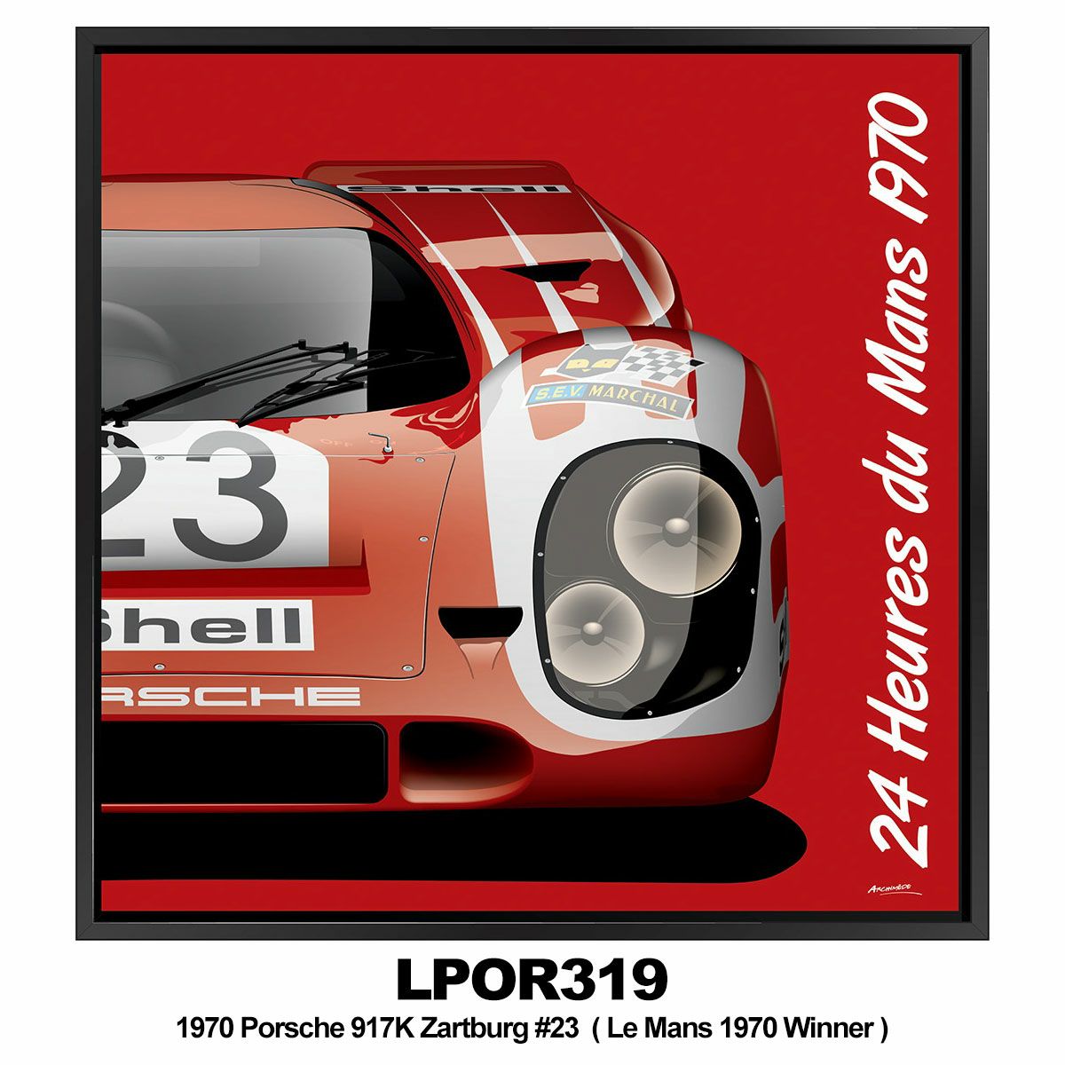 Le Mans 24h｜THE WINNERS（53 × 53cm）｜ポスター｜LPOR319