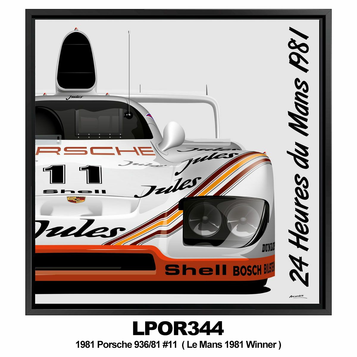 Le Mans 24h｜THE WINNERS（53 × 53cm）｜ポスター｜LPOR344
