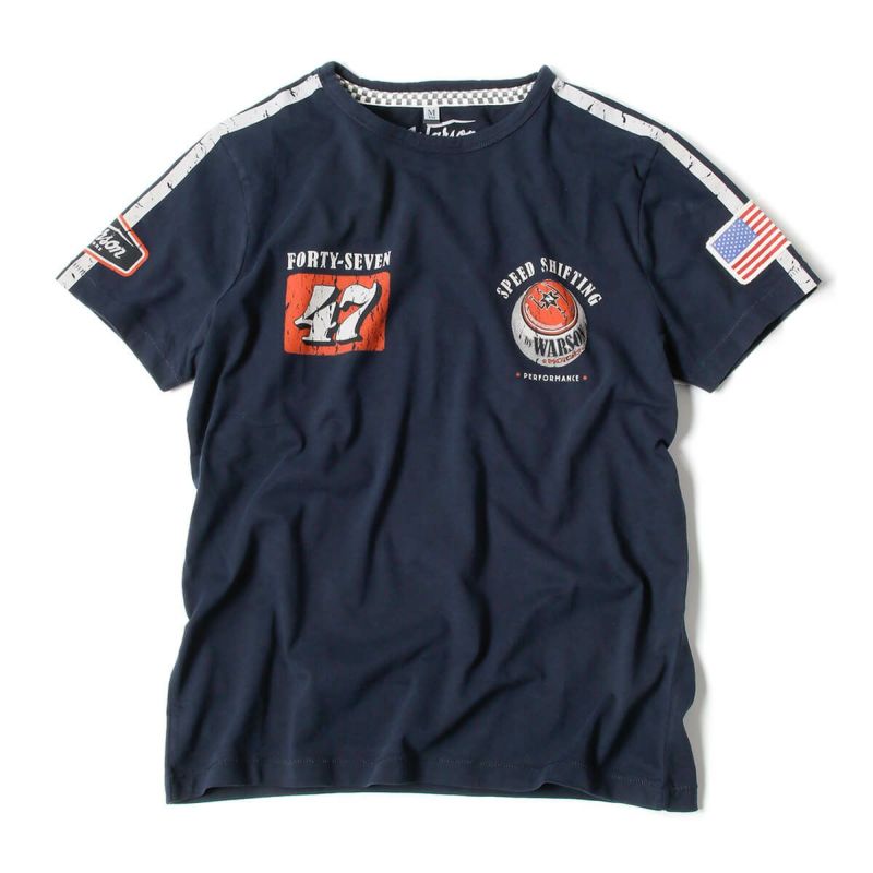 Warson Motors｜スピード シフティング Tシャツ｜ネイビー
