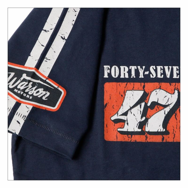 Warson Motors｜スピード シフティング Tシャツ｜ネイビー