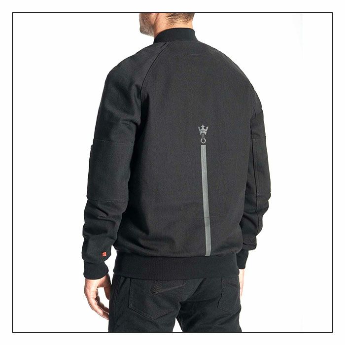 PANDO MOTO｜ボンバー コア 01｜ファブリック｜ブラック｜モデル着用