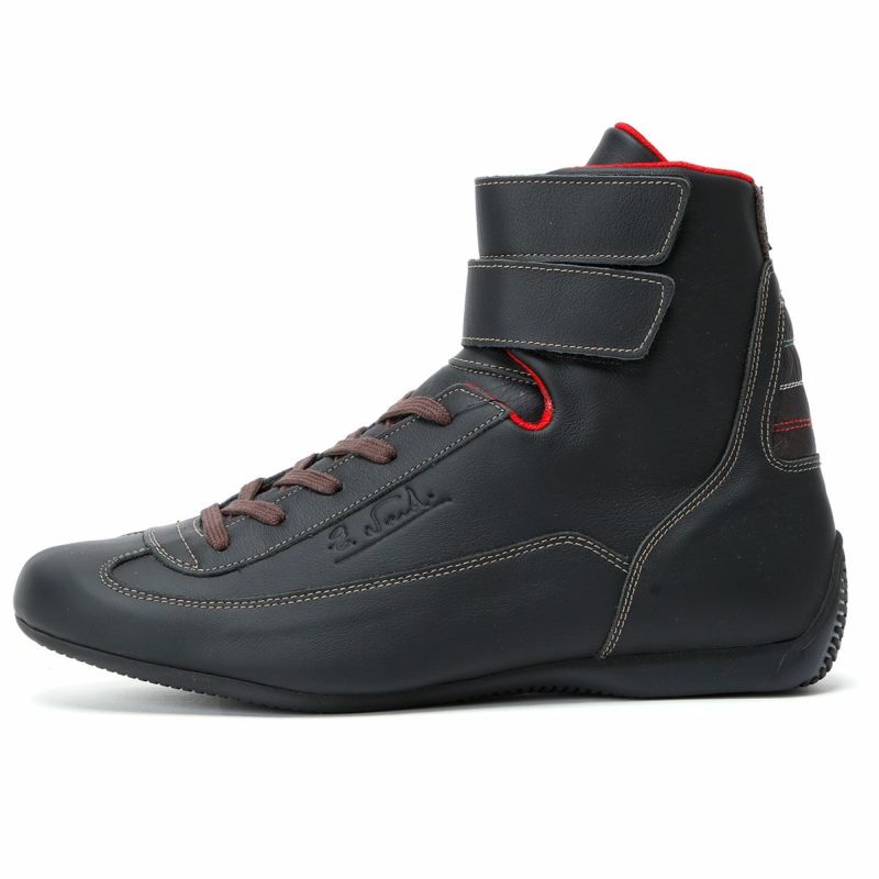 NARDI｜ハイカット カーフレザーシューズ｜スニーカー｜ブラック