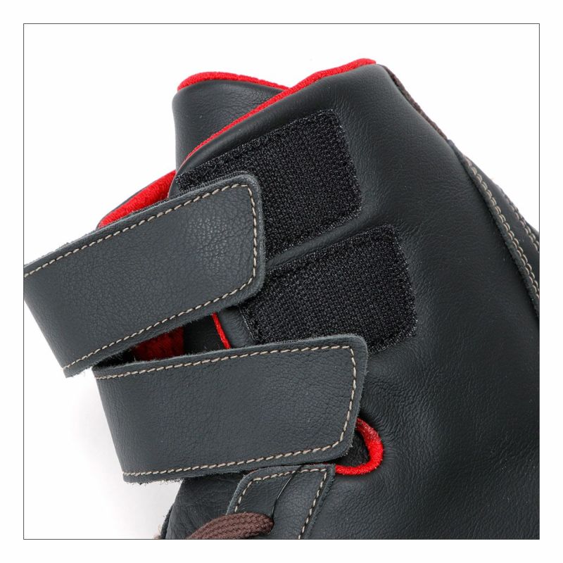 NARDI｜ハイカット カーフレザーシューズ｜スニーカー｜ブラック