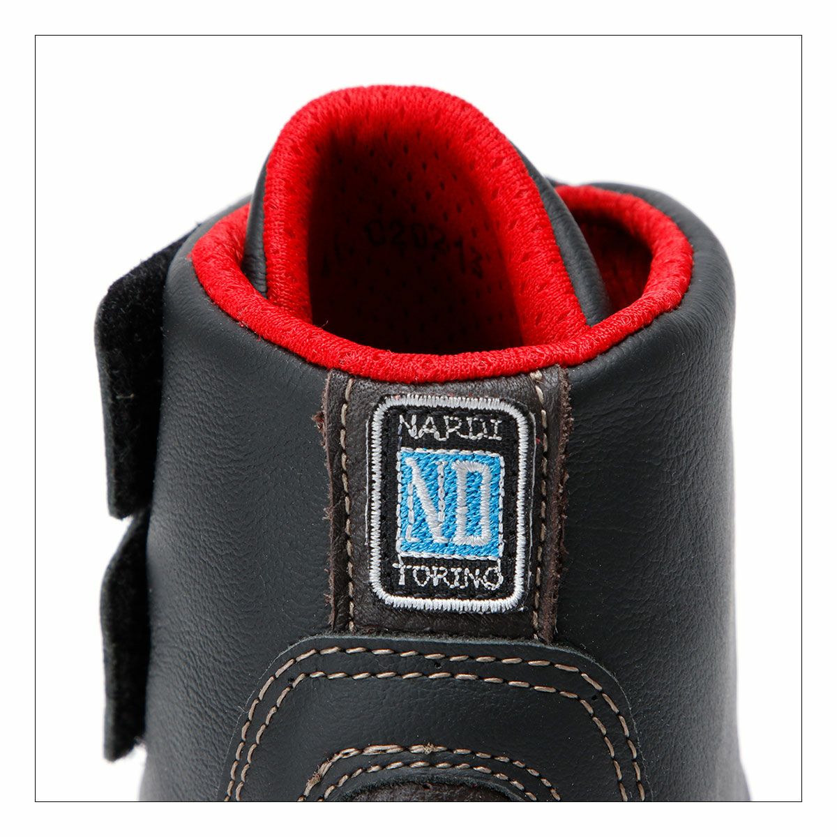 NARDI｜ハイカット カーフレザーシューズ｜スニーカー｜ブラック