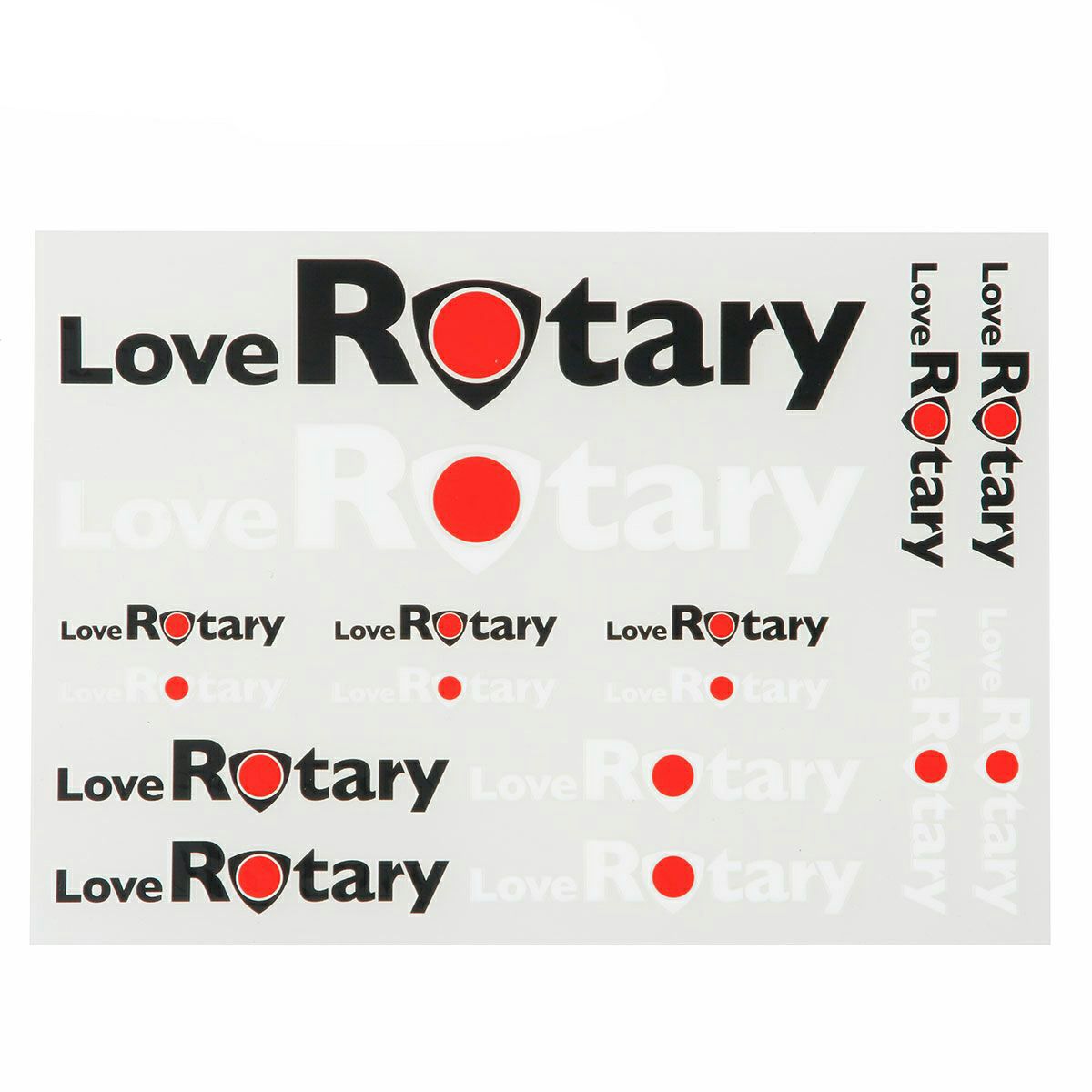 MZRacing｜LOVEROTARY2ステッカーシート｜ステッカー
