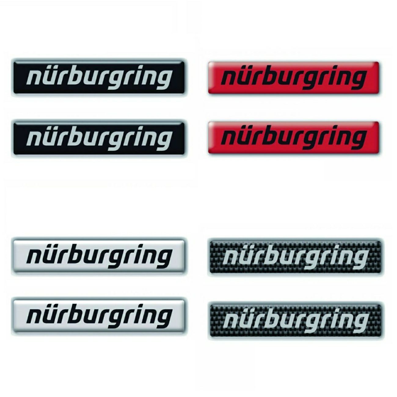 Nurburgring｜ニュルブルクリンク レタリング 3D ステッカー 10cm｜