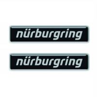 Nurburgring｜ニュルブルクリンク レタリング 3D ステッカー 10cm｜ブラック