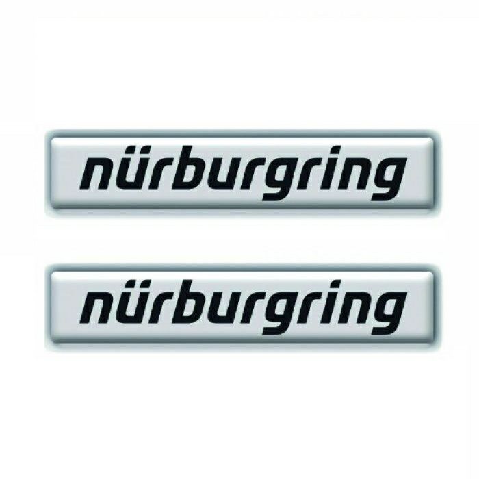 Nurburgring｜ニュルブルクリンク レタリング 3D ステッカー 10cm｜シルバー