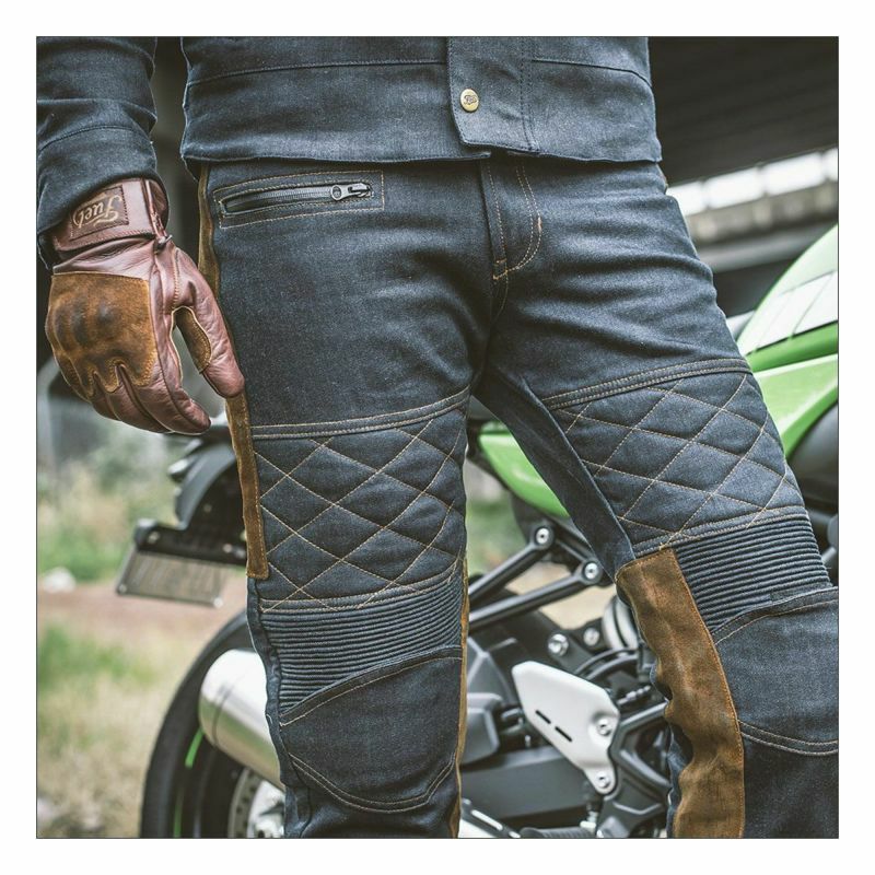 Fuel Motorcycles｜ロデオ グローブ｜3シーズン｜ブラウン｜モデル着用