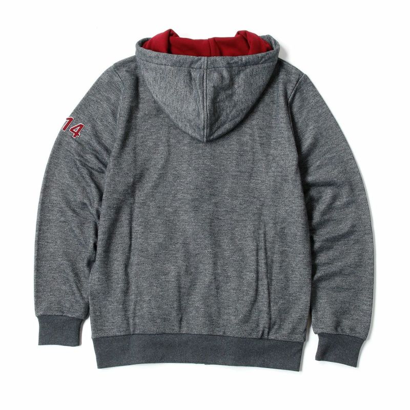 MASERATI｜マセラティ クラシケ メンズ ジップ付き フーディー｜グレー