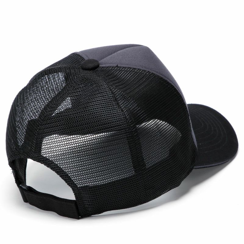 56design｜サークル メッシュ キャップ｜帽子｜ブラック×グレー