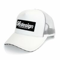 56design｜ボックス ロゴ キャップ｜帽子｜ホワイト×ネイビー