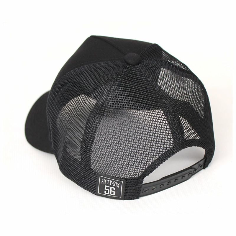 56design｜ボックス ロゴ キャップ｜帽子｜ブラック