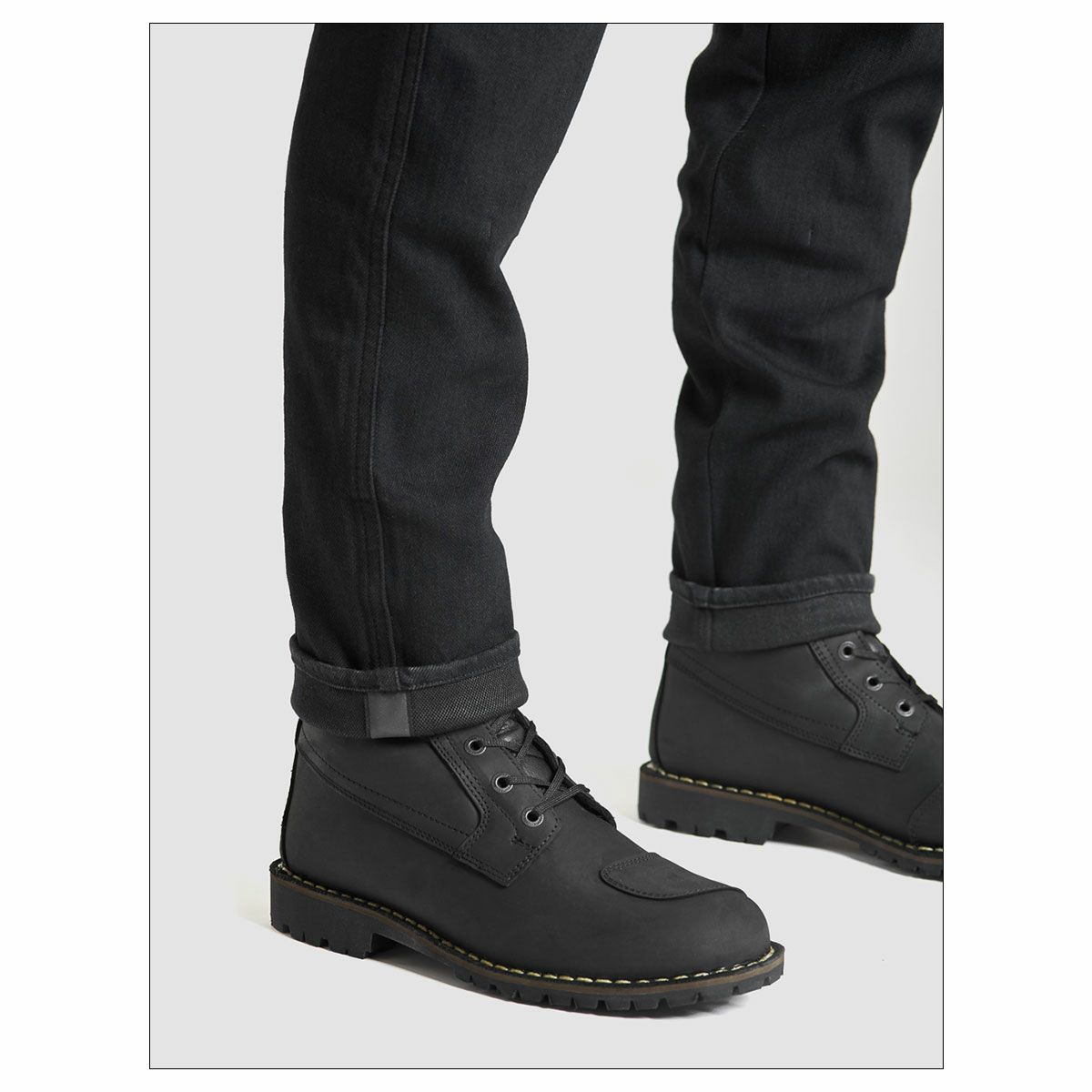 PANDO MOTO｜スチール ブラック 02｜デニム｜ブラック