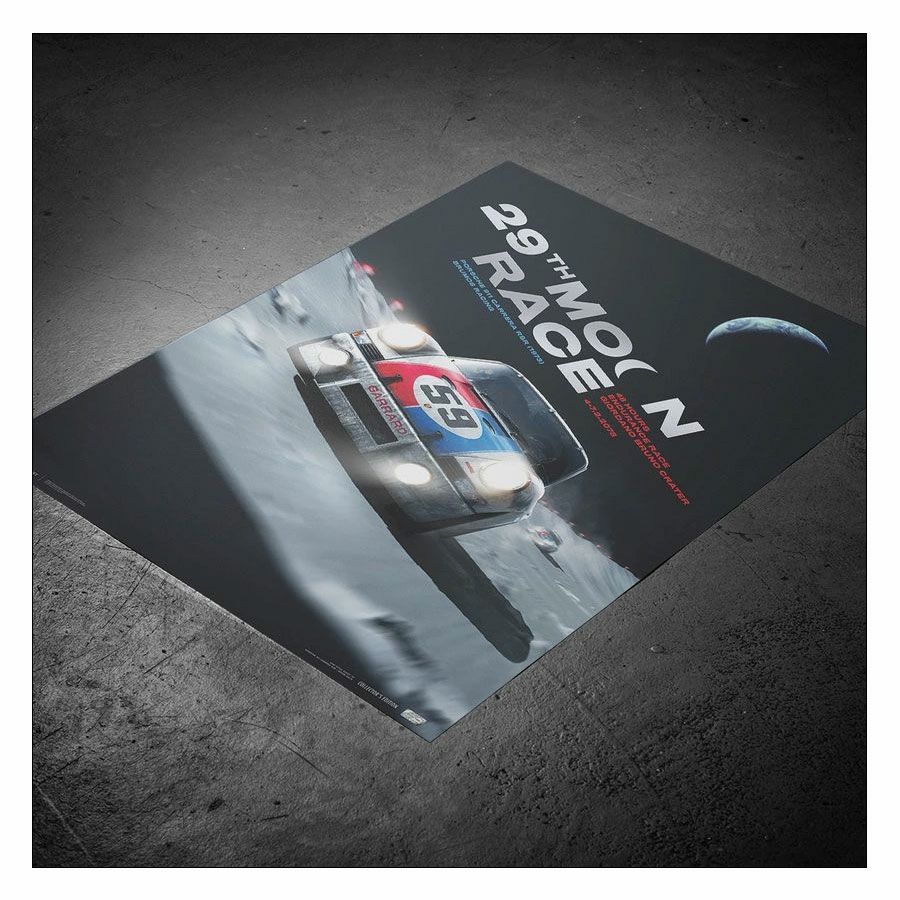 Automobilist｜Porsche 911 Carrera RSR Future 29th Moon Race 2078 コレクターズ エディション ポスター｜