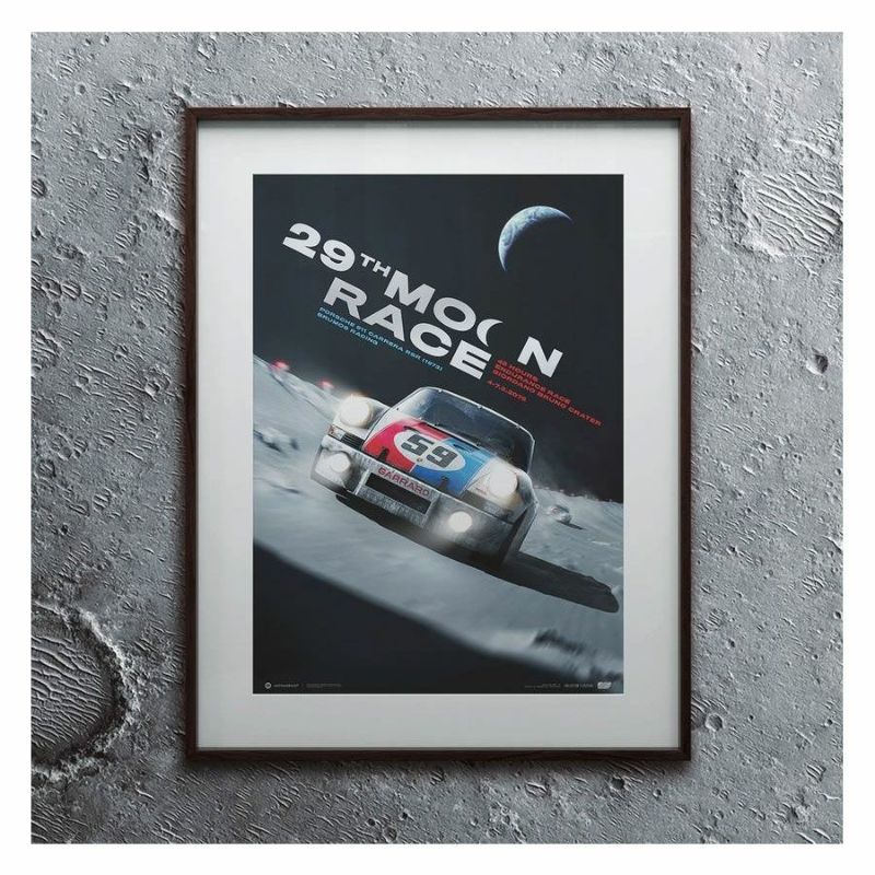 Automobilist｜Porsche 911 Carrera RSR Future 29th Moon Race 2078 コレクターズ エディション ポスター｜