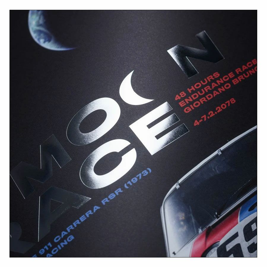 Automobilist｜Porsche 911 Carrera RSR Future 29th Moon Race 2078 コレクターズ エディション ポスター｜