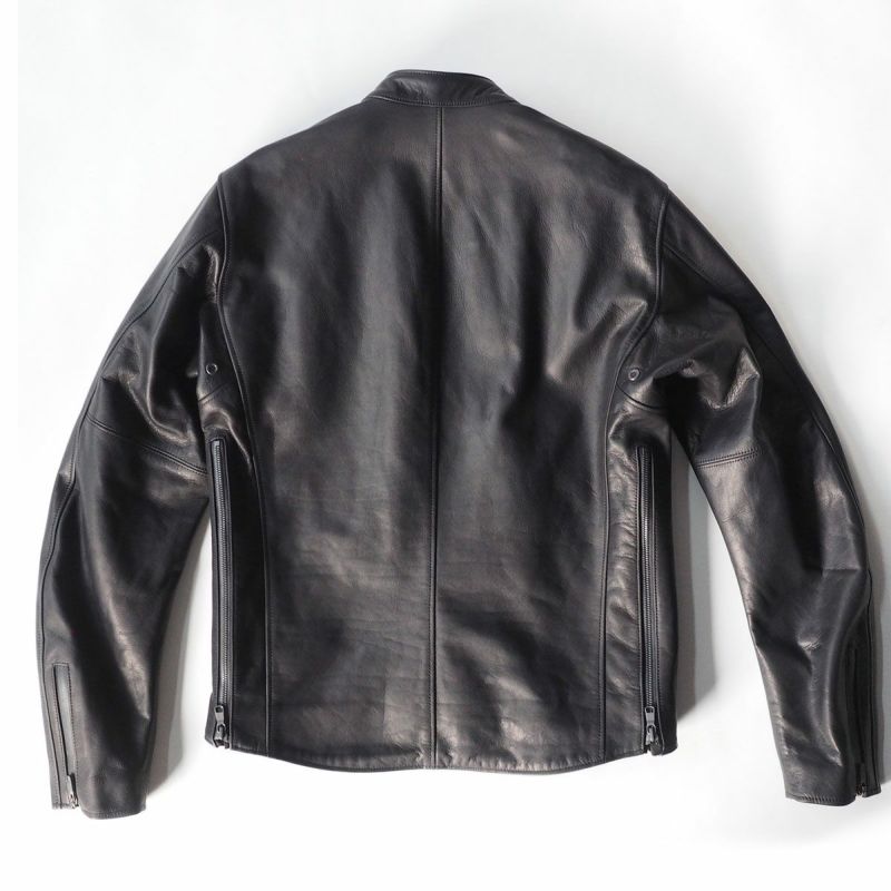 CRUFTER｜CR-MJR2 セミダブル ライダース｜レザー｜ブラック