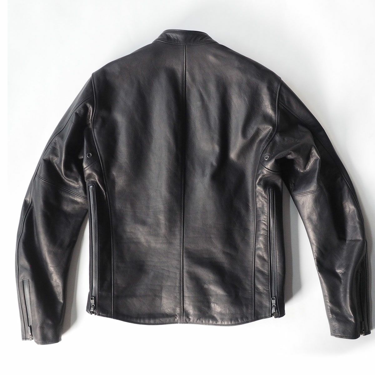 CRUFTER｜CR-MJR2 セミダブル ライダース｜レザー｜ブラック