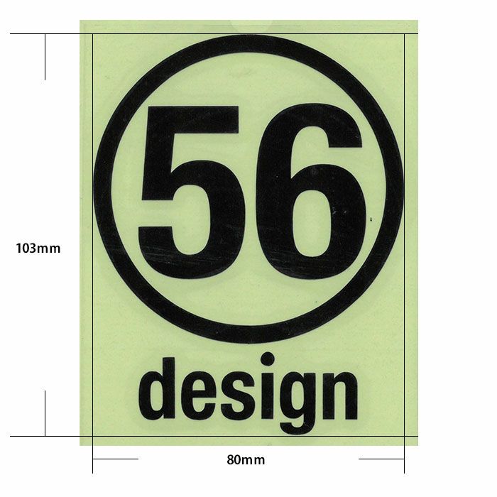 56design｜ロゴステッカー（サークル_80）｜ステッカー