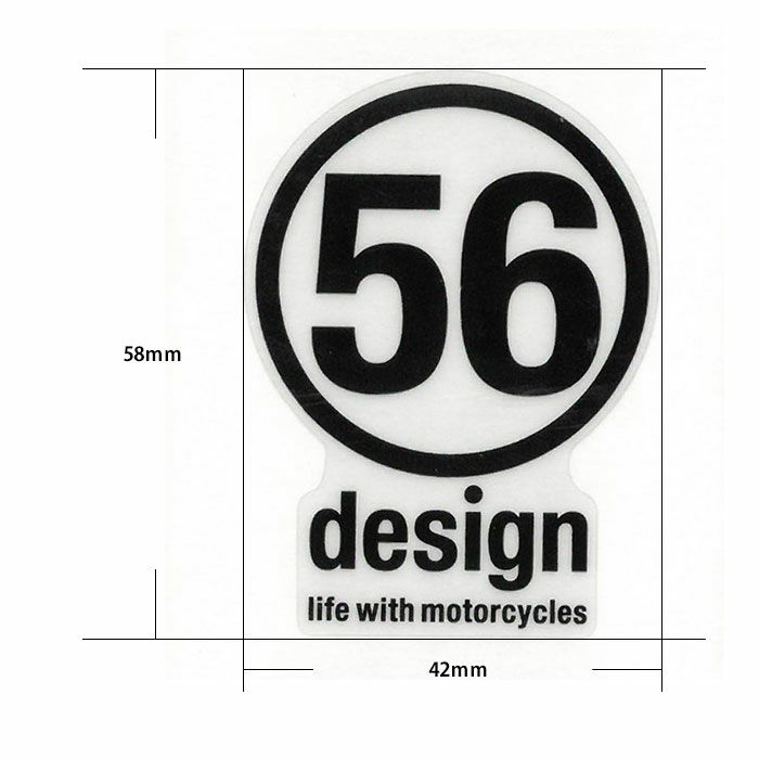 56design｜ロゴステッカー（サークル_40）｜ステッカー