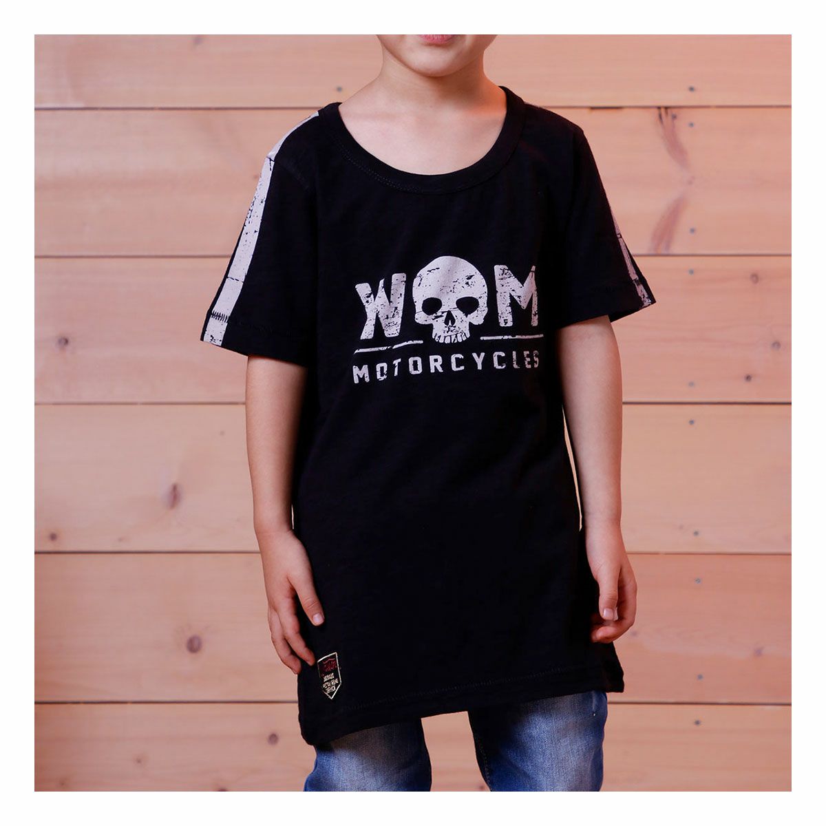 Warson Motors｜モーターサイクル キッズ Tシャツ｜｜モデル着用