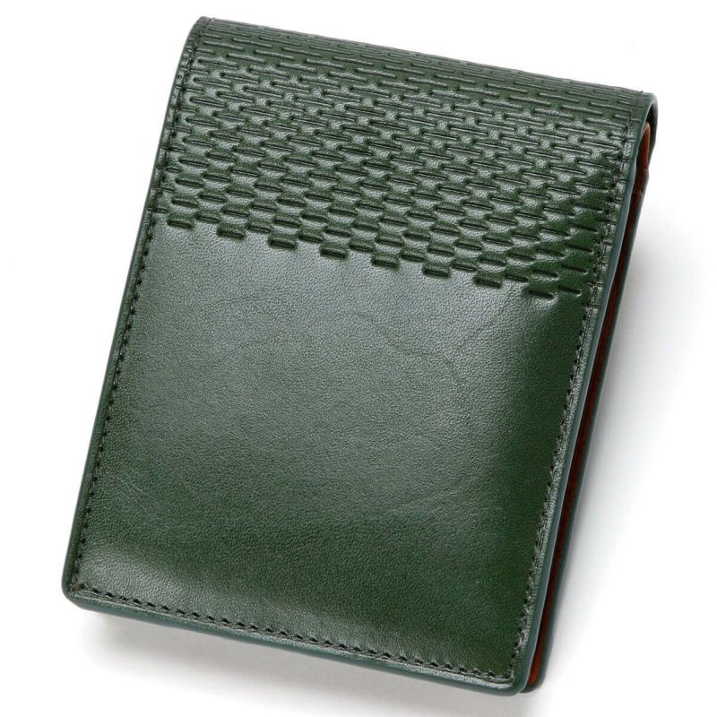 neuinteresse｜ランゲ 二つ折り財布｜グリーン