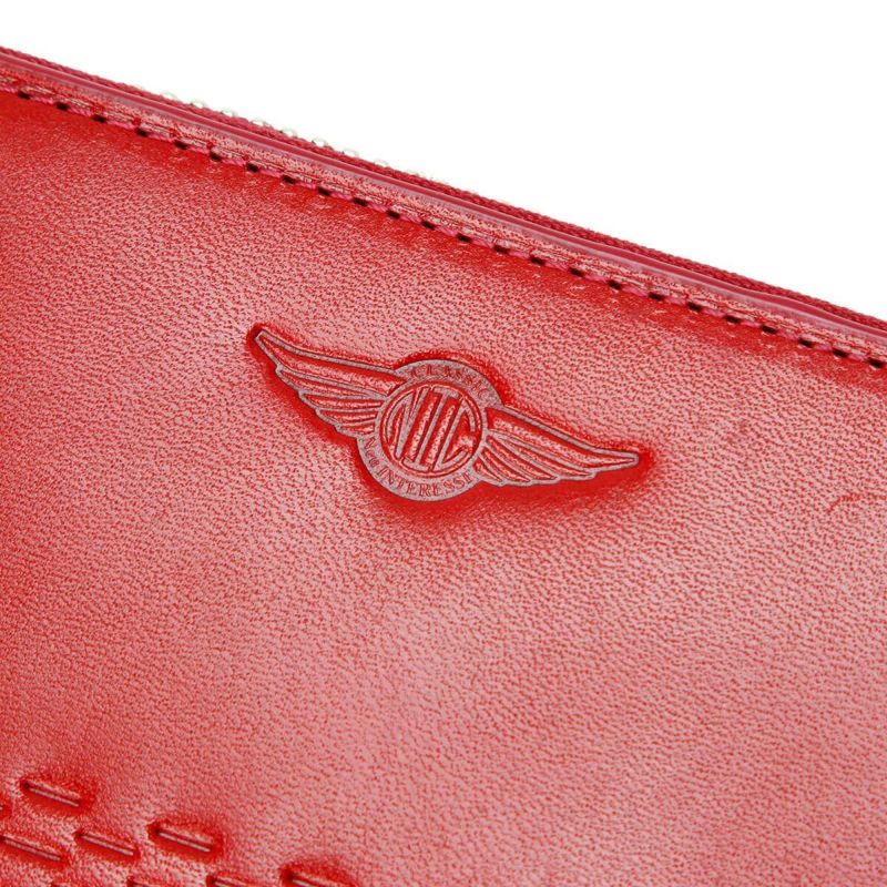 neuinteresse｜ランゲ ジップ財布｜レッド