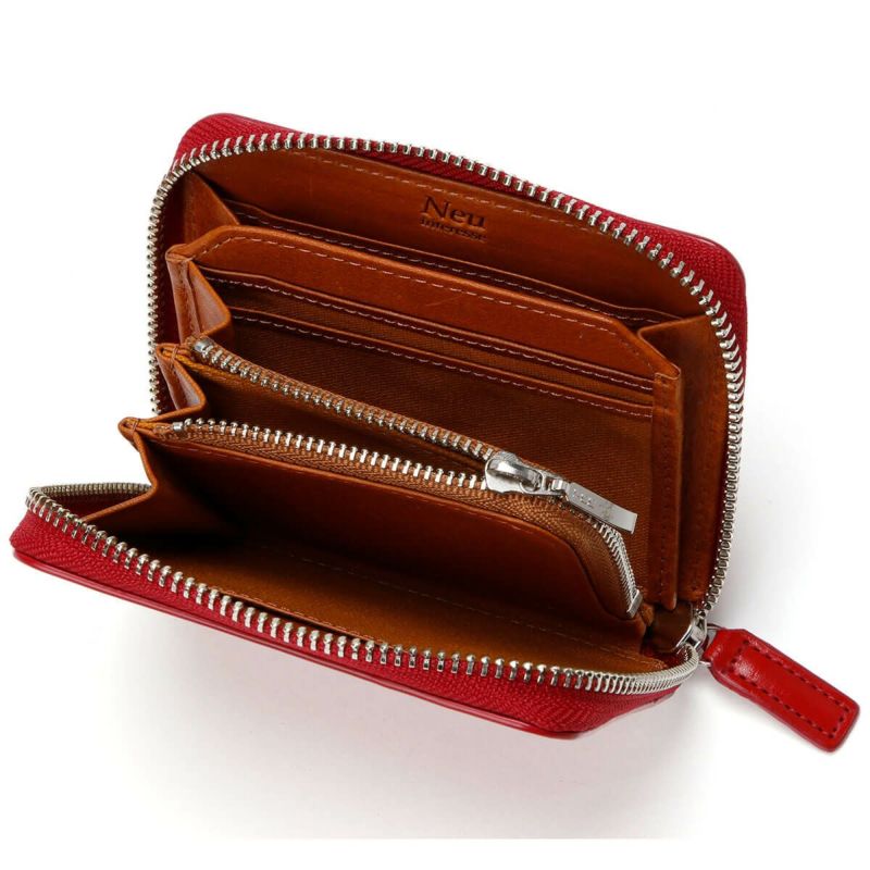 neuinteresse｜ランゲ ジップ財布｜レッド