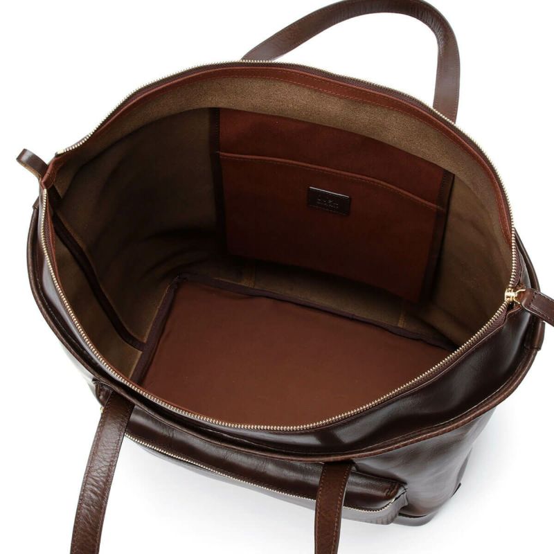 neuinteresse｜ツァイト レザー トートバッグ｜チョコ