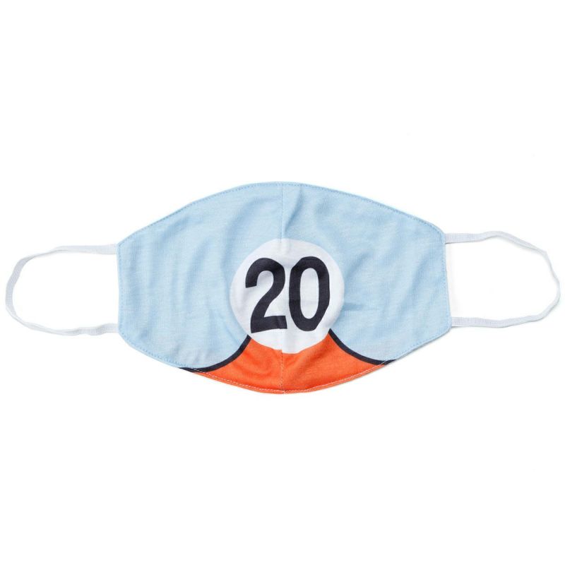 Paddock Legends｜レーシング マスク｜ライトブルー×オレンジ
