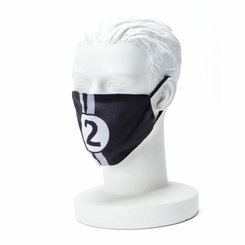 Paddock Legends｜レーシング マスク｜ブラック×ホワイト｜着用