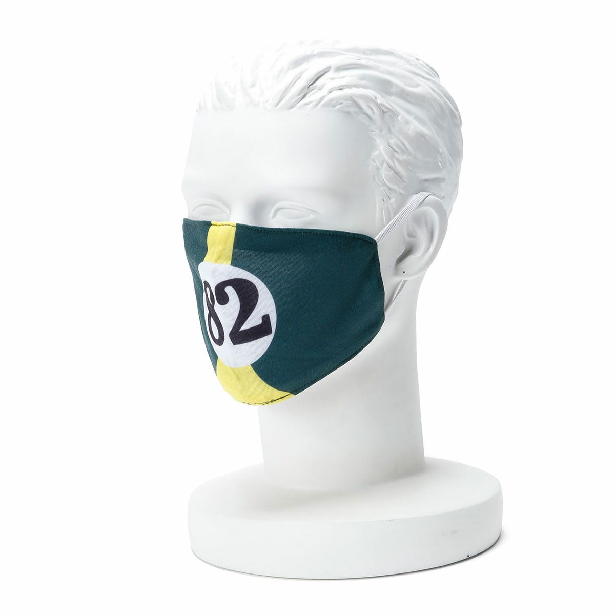 Paddock Legends｜レーシング マスク｜グリーン×イエロー｜着用