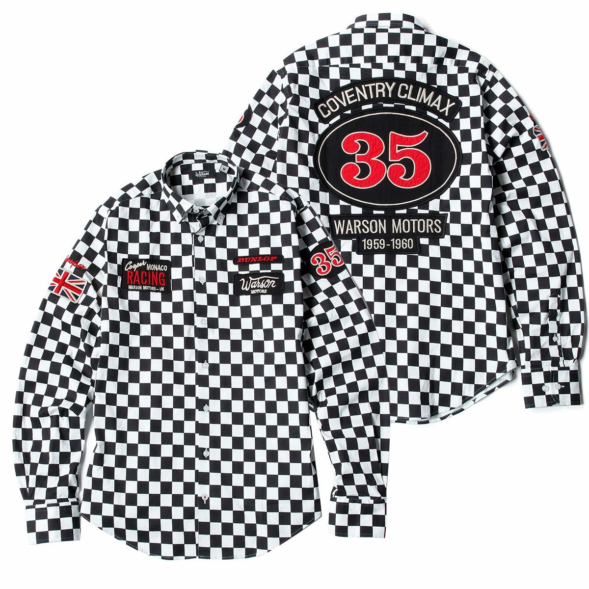 Warson Motors｜クーパーモナコ チェッカード シャツ｜