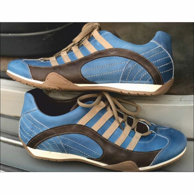 GRANDPRIX ORIGINALS｜GPO スニーカー ラグナセカ｜ブルー×ブラウン