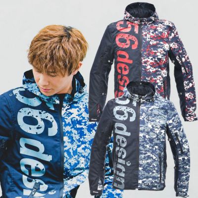 56design｜アシンメトリー コットン パーカー｜ファブリック