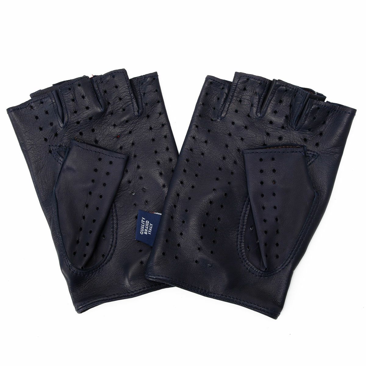 Mille Miglia｜ミッレミリア ハーフ フィンガー ドライビンググローブ｜ネイビー