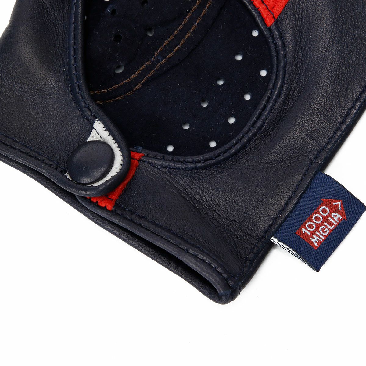 Mille Miglia｜ミッレミリア ハーフ フィンガー ドライビンググローブ｜ネイビー