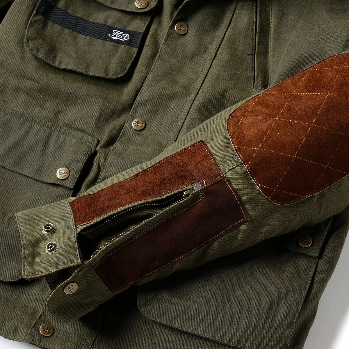 Fuel Motorcycles｜ディヴィジョン 2 ジャケット｜ファブリック｜グリーン