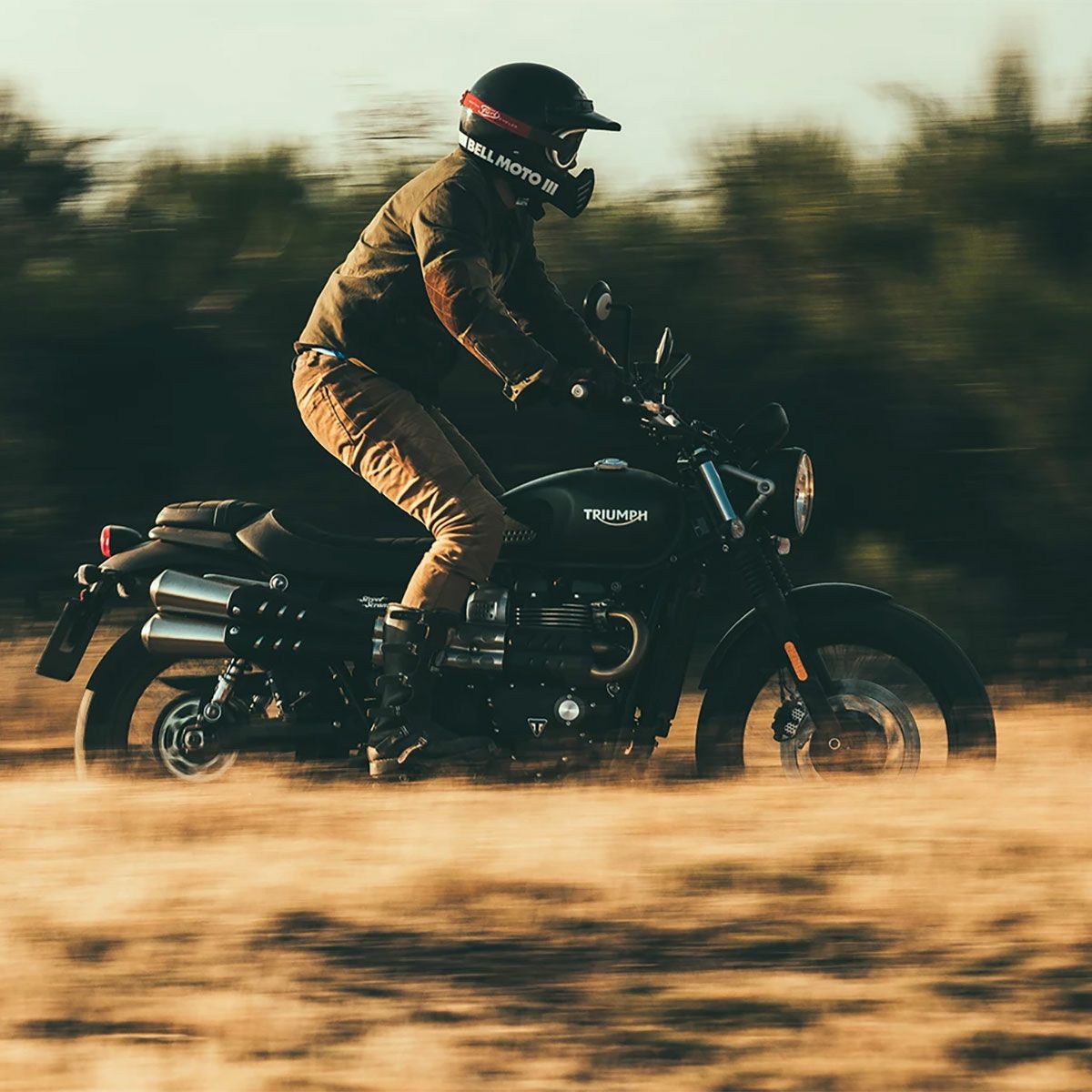 Fuel Motorcycles｜ディヴィジョン 2 ジャケット｜ファブリック｜グリーン｜モデル着用