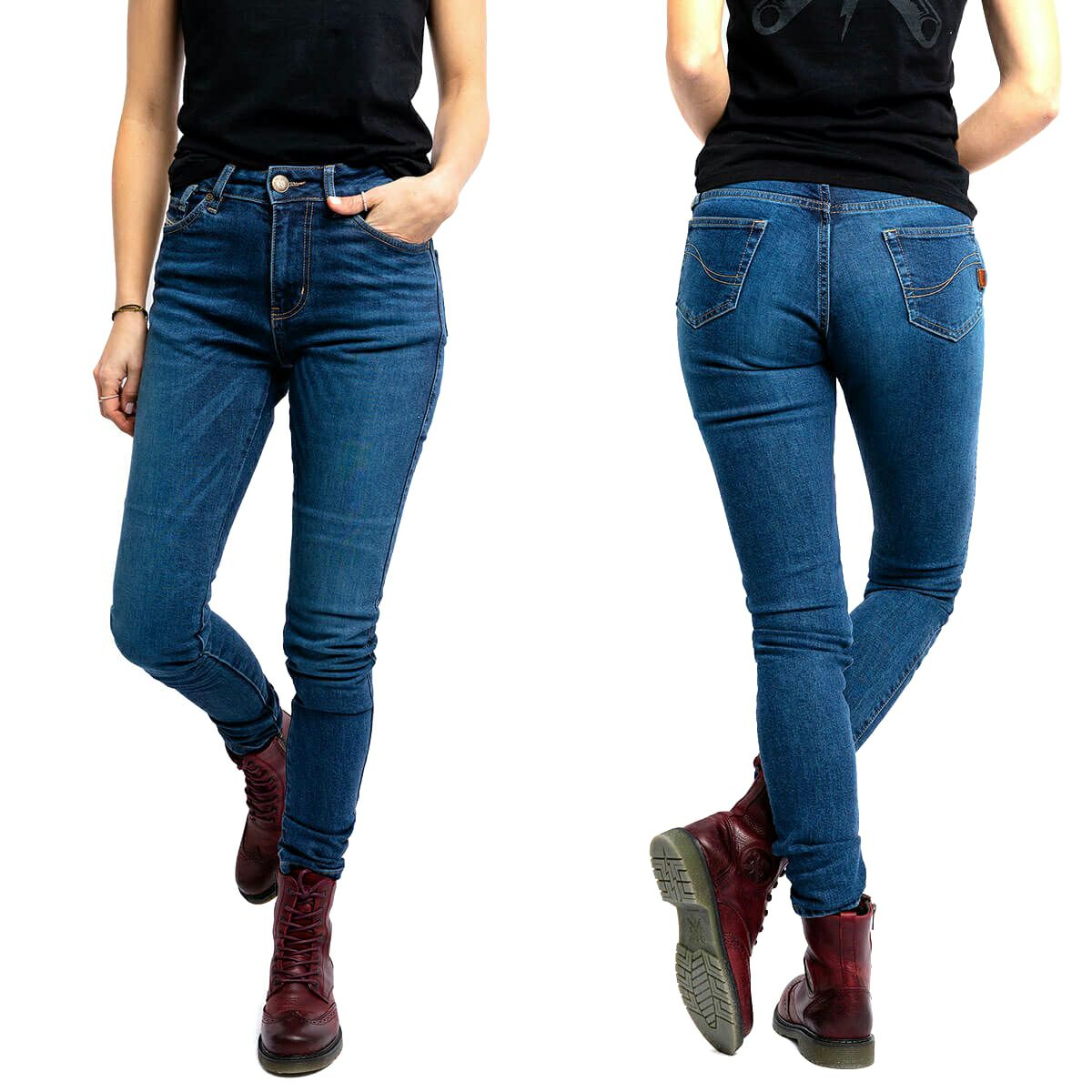 John Doe｜ルナ ハイ モノ XTM ジーンズ ウーマン｜デニム｜インディゴ｜モデル着用