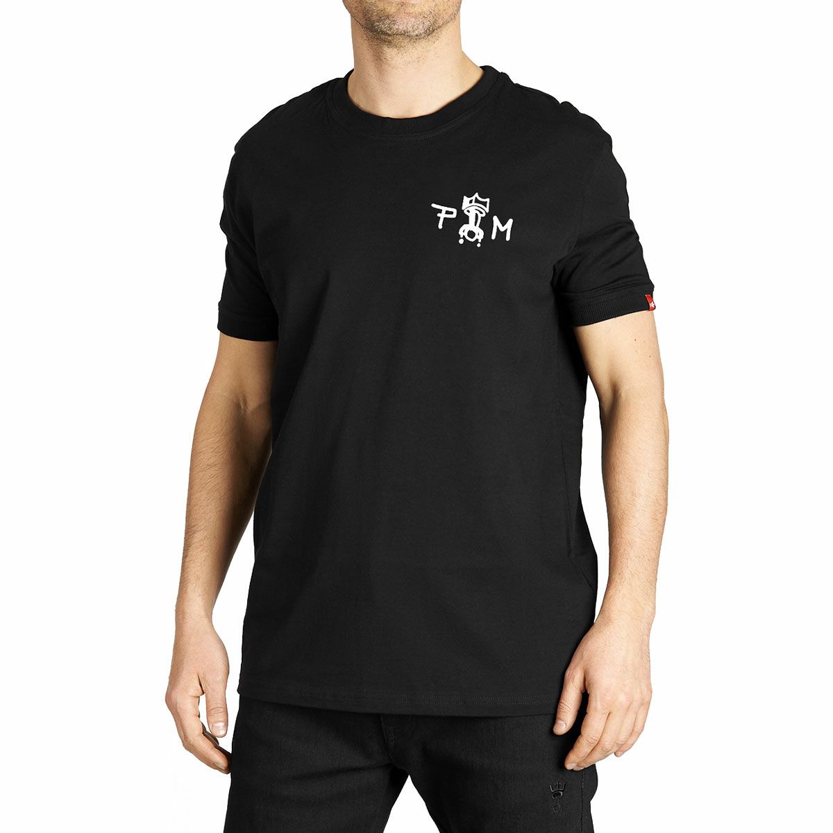 PANDO MOTO｜マイク ティル ダイ 1 Tシャツ｜ブラック｜モデル着用