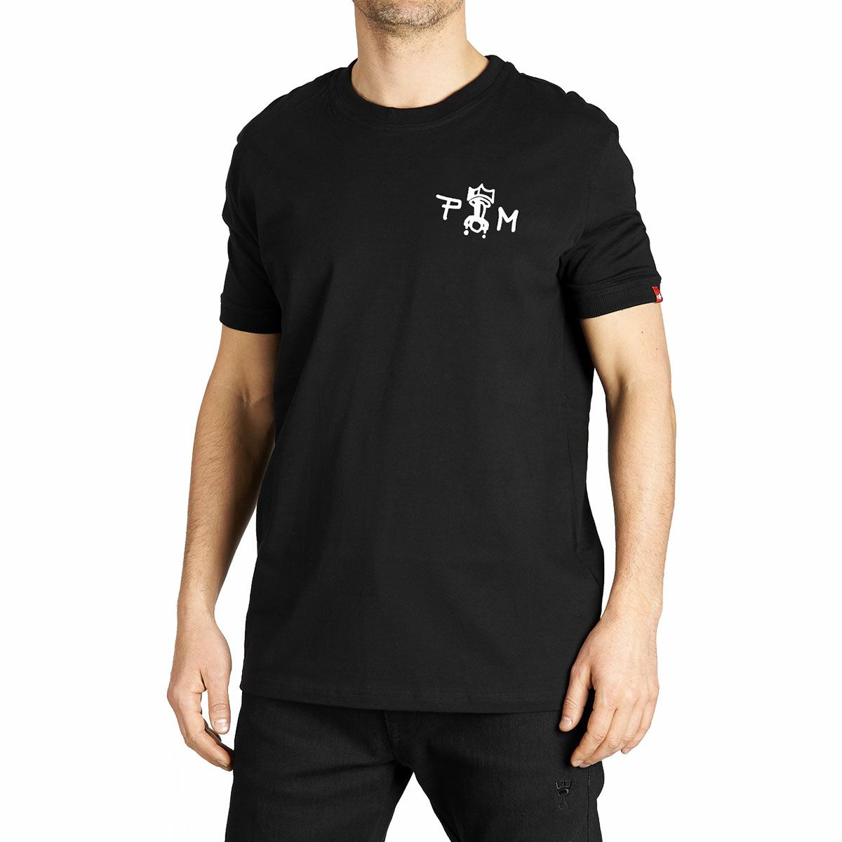 PANDO MOTO｜マイク モト ウィング 1 Tシャツ｜ブラック｜モデル着用