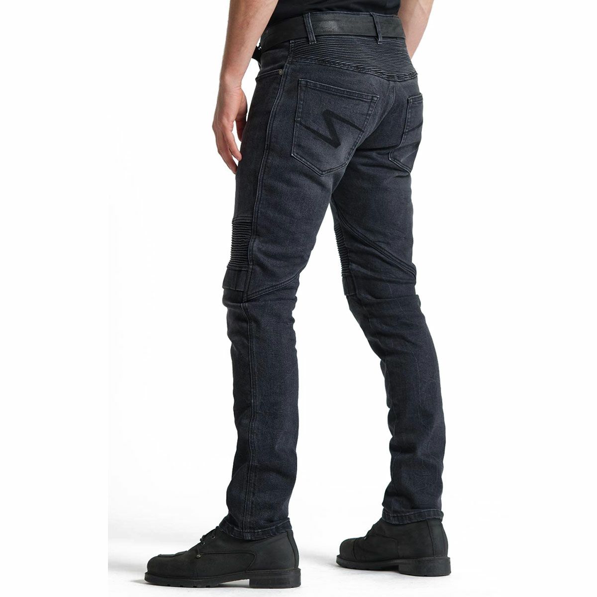 PANDO MOTO｜カール デビル 9｜デニム｜ブラック｜モデル着用