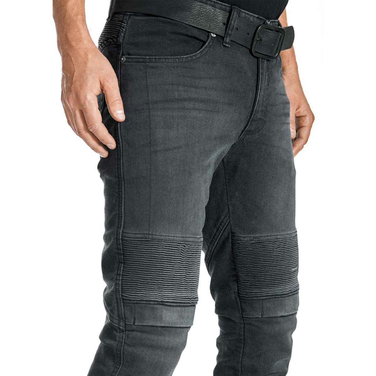 PANDO MOTO｜カール デビル 9｜デニム｜ブラック｜モデル着用