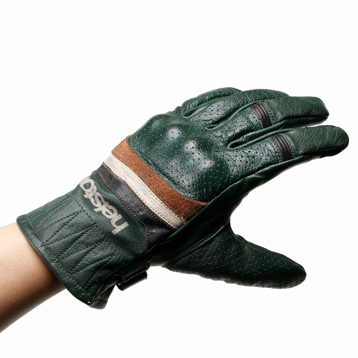 helstons｜モーラ エア グローブ｜サマー｜グリーン｜モデル着用