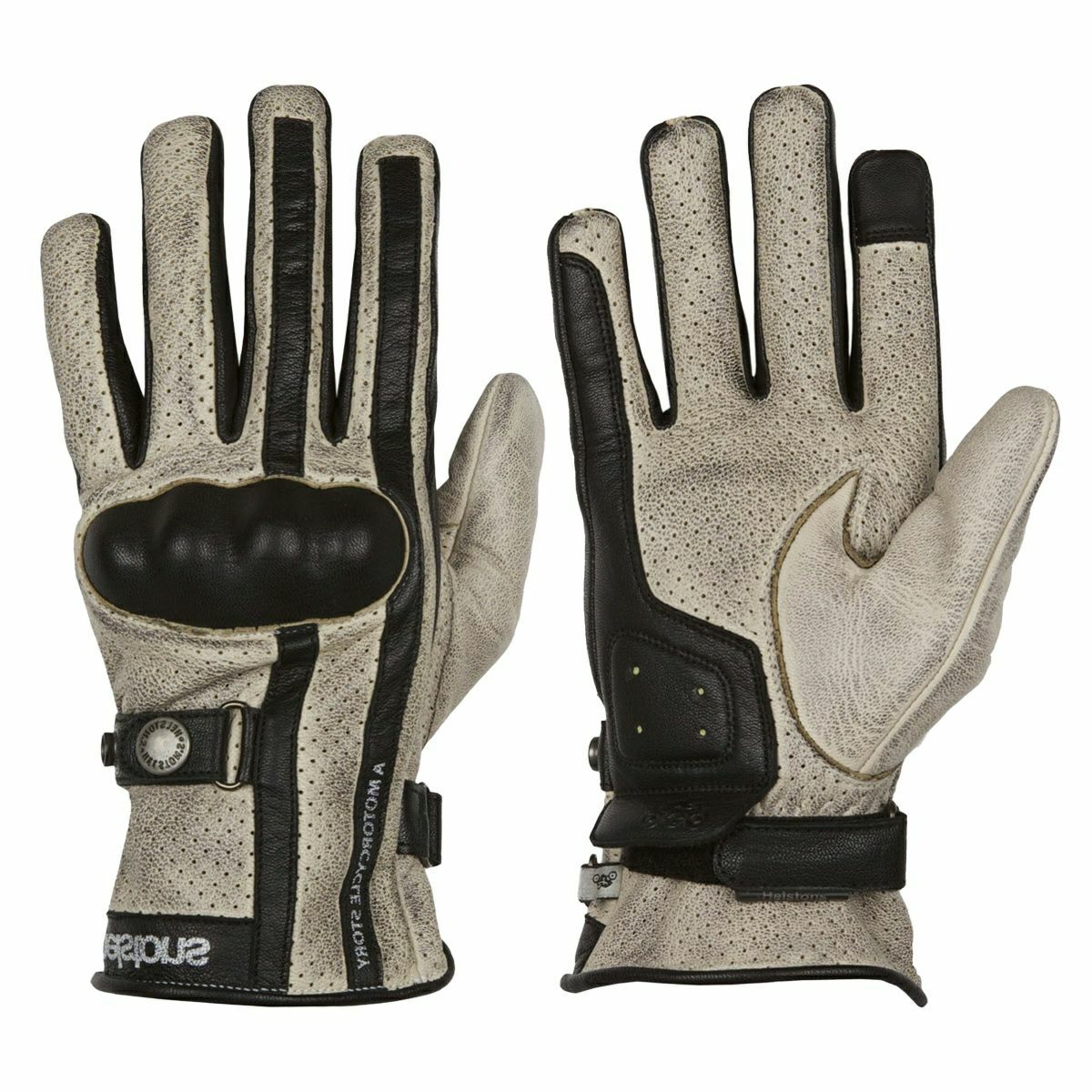 helstons｜イーグル エア グローブ｜サマー｜ベージュ×ブラック